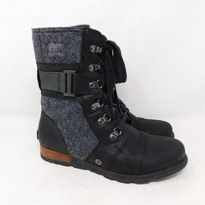 Sorel Major Carly Leather Boots Size 8